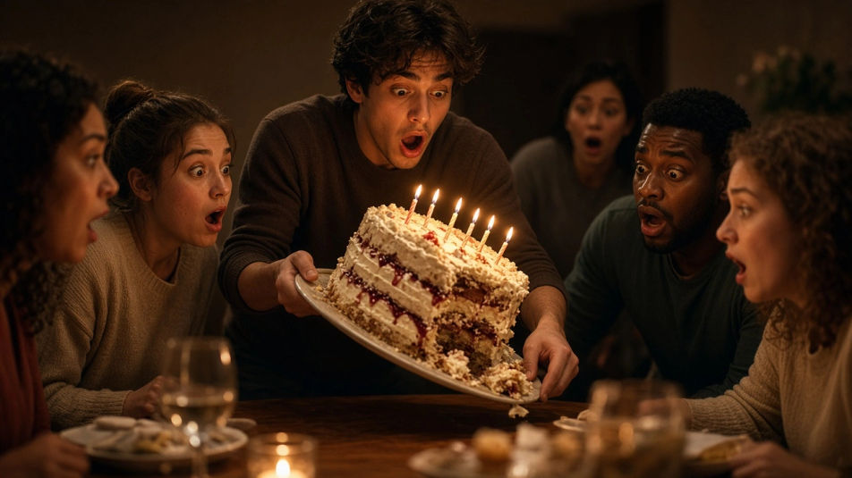 Cake reveal gone sideways