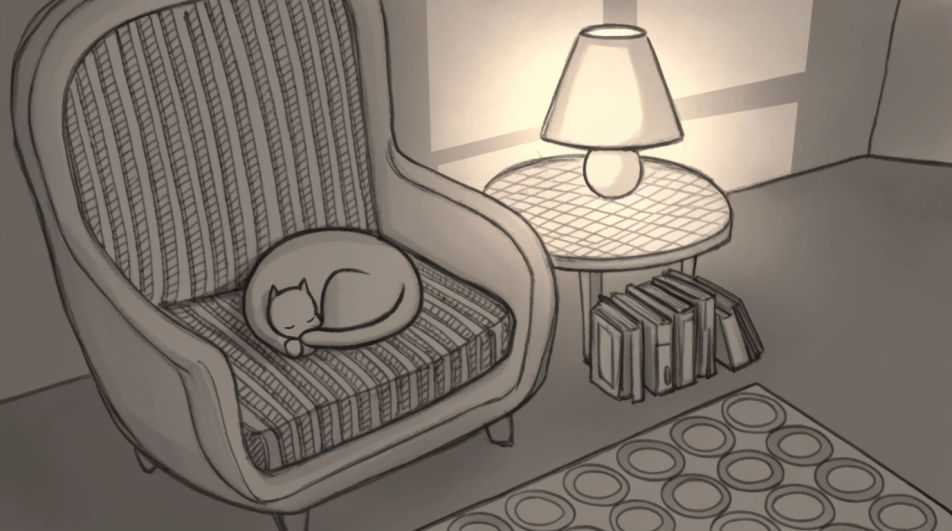 A reading corner