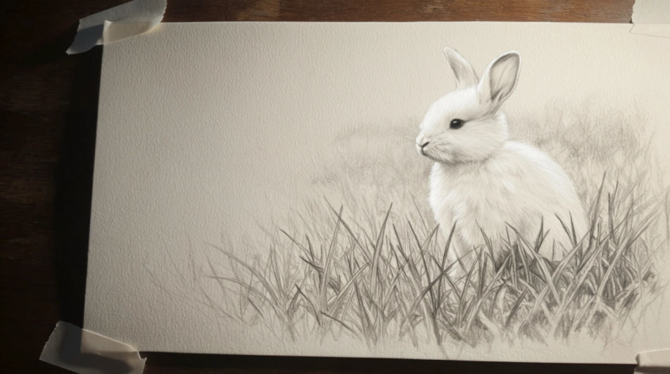Bunny in long grass