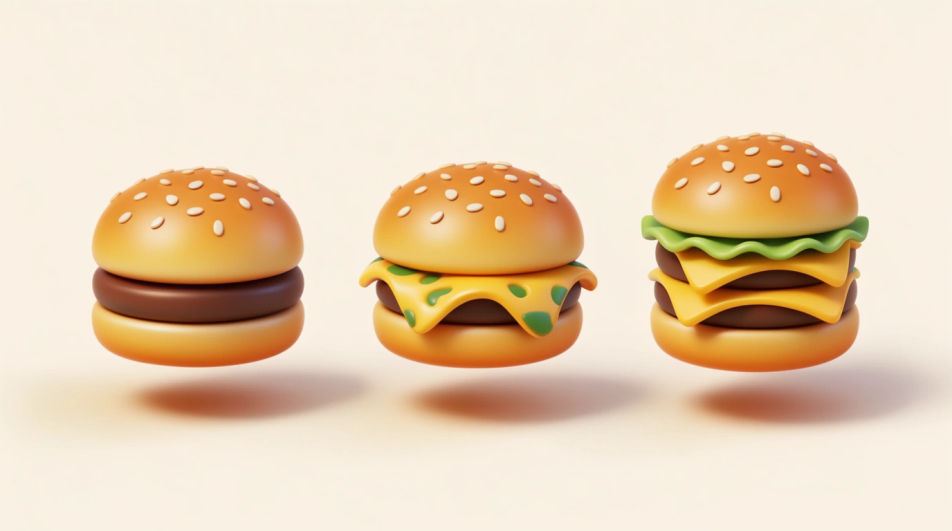 Burger icon set