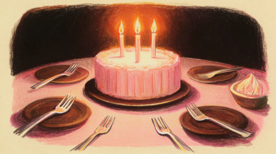 Birthday table scene