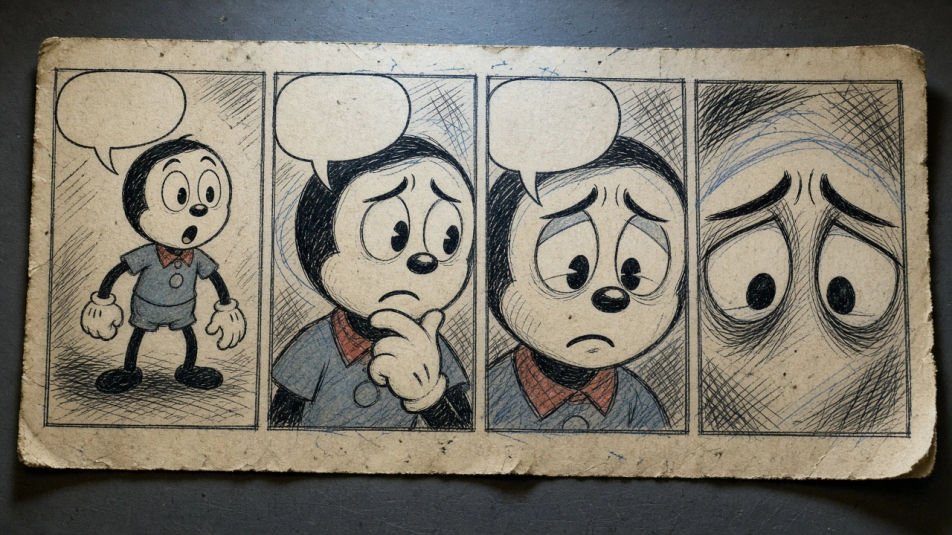 Four-panel strip layout