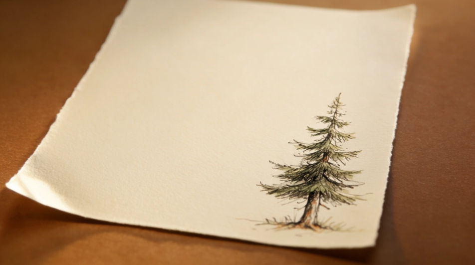 Card layout with space for a greeting