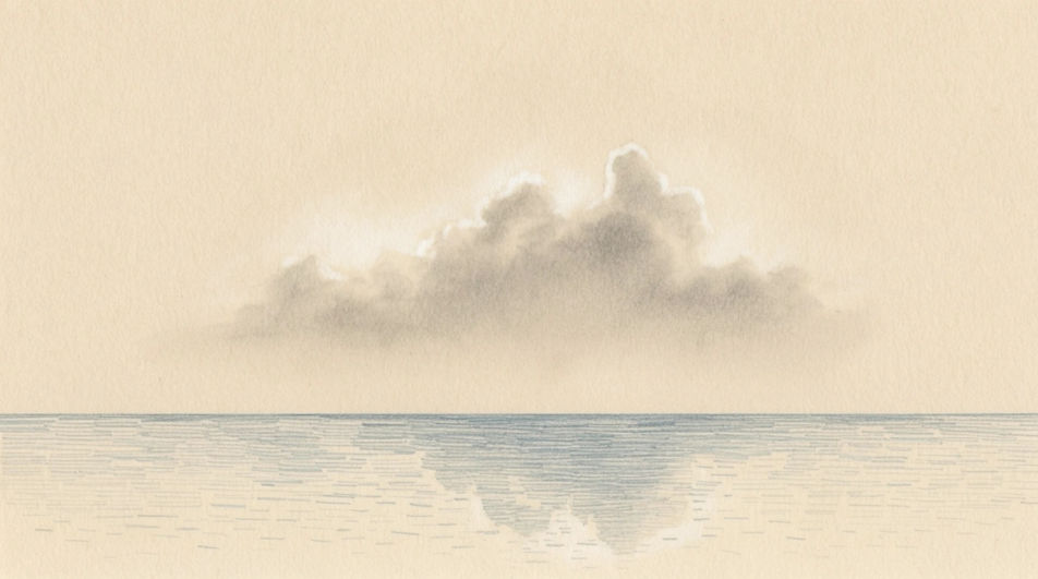 Sky over open water
