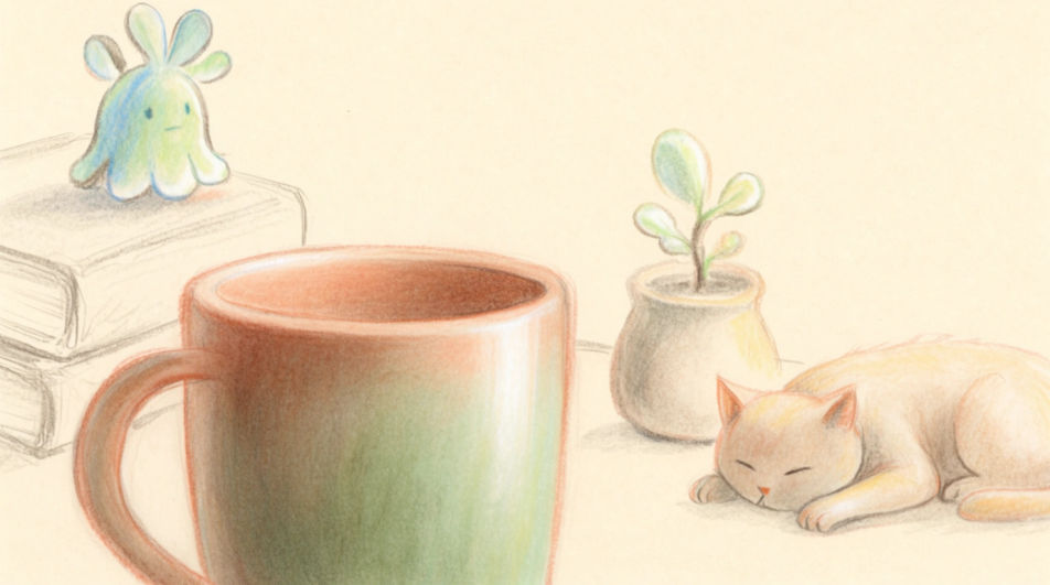 Cosy desk corner