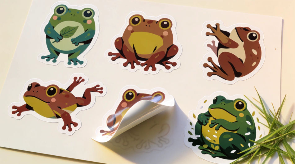 Frog sticker sheet