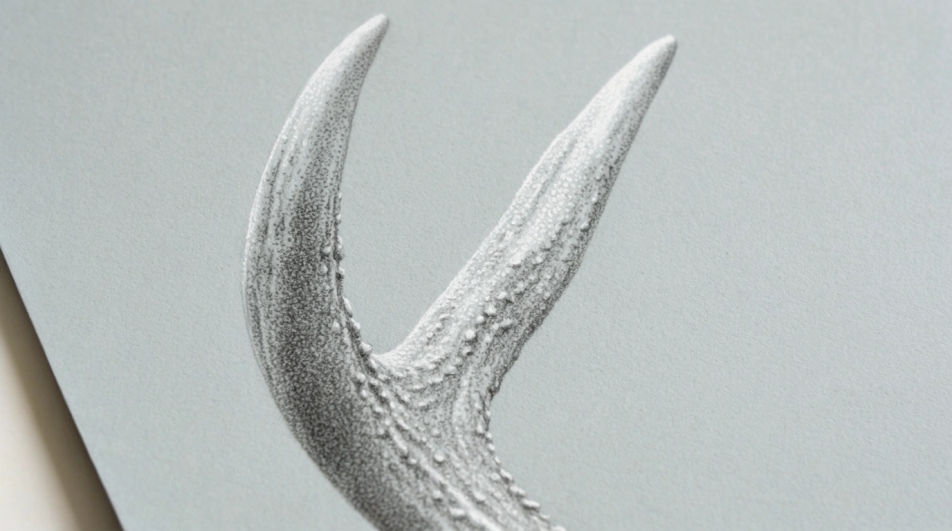 Antler tine detail