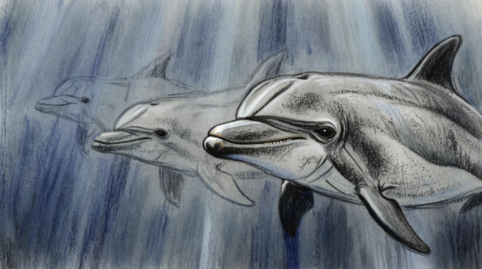 Pod swimming in formation