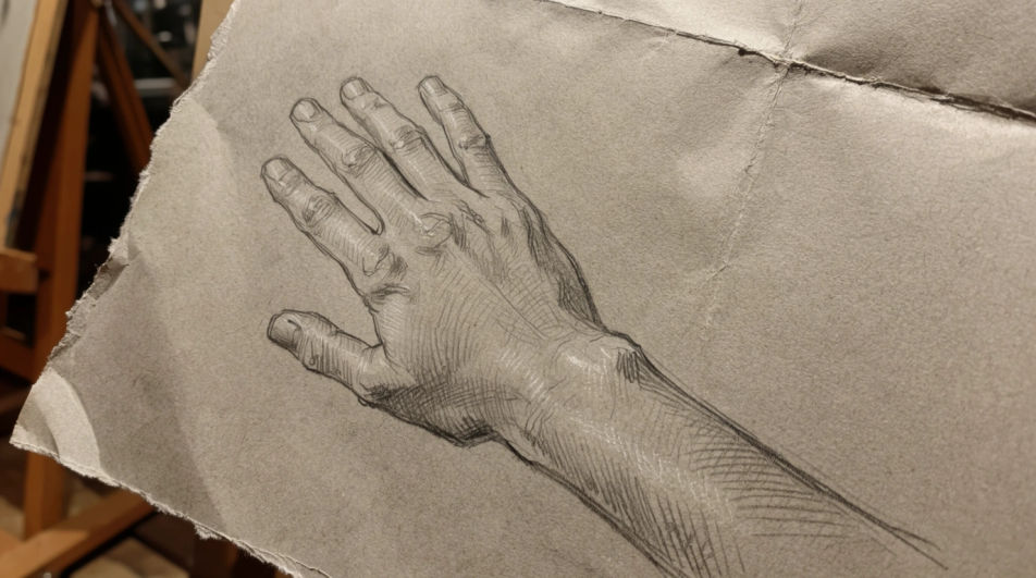 Hand and forearm detail
