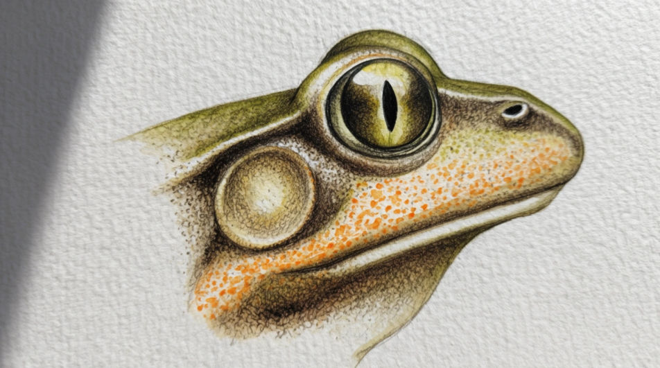 Eye and eardrum detail
