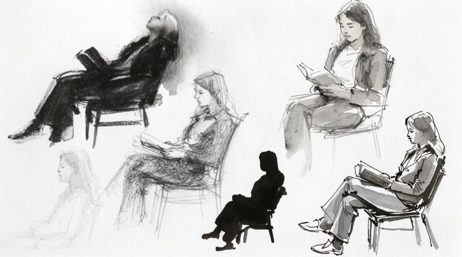 Reading by a window