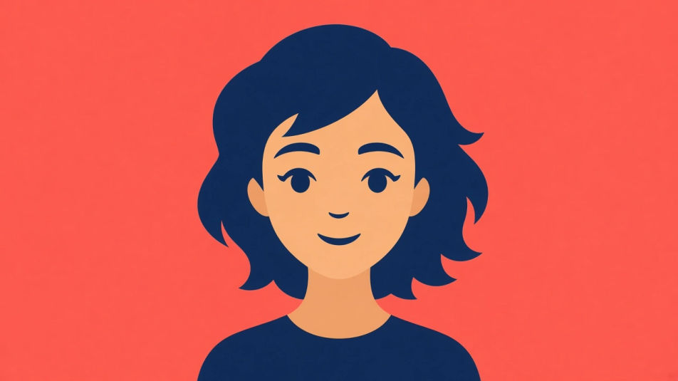 Illustrated flat avatar