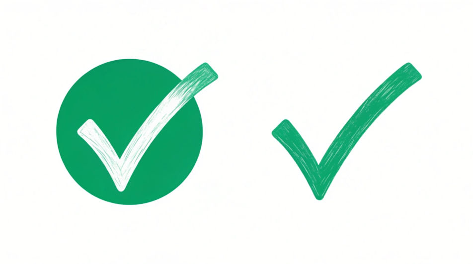 Badge and bare tick pair