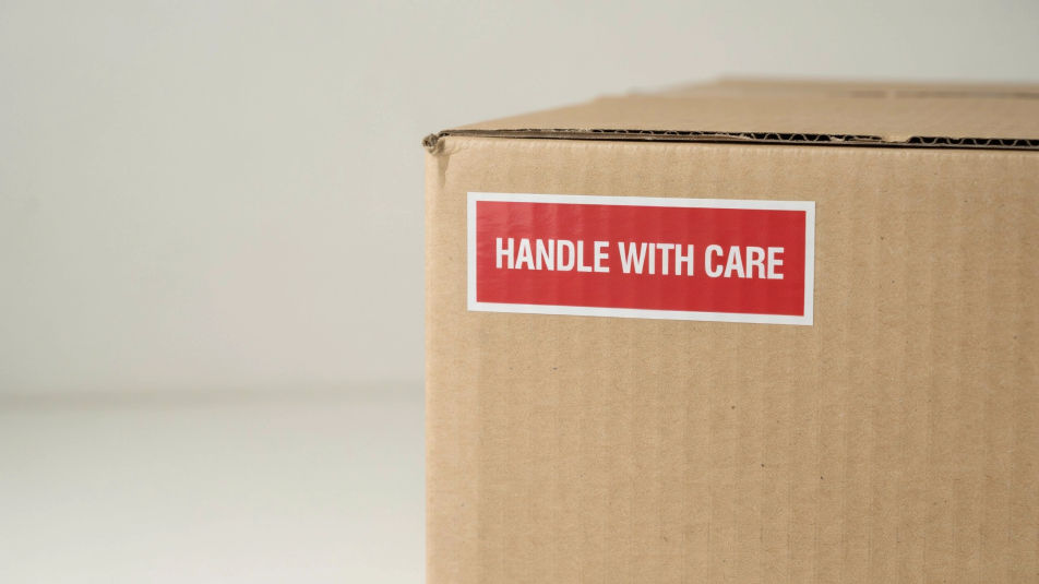 Applied to a carton