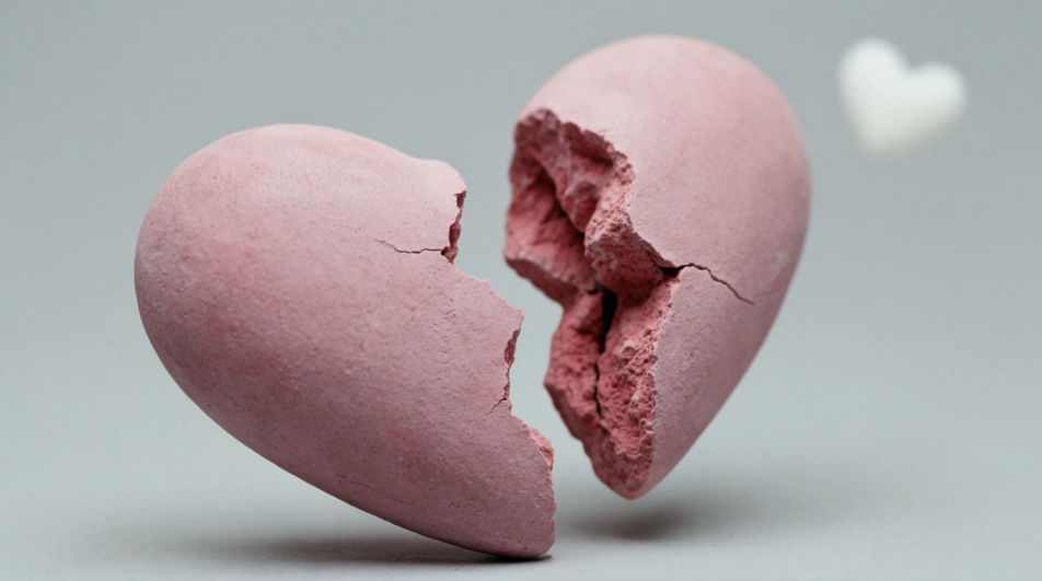 Cracked heart pair