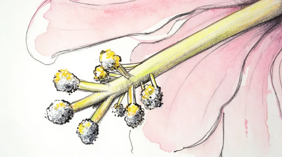 Stamen column close study