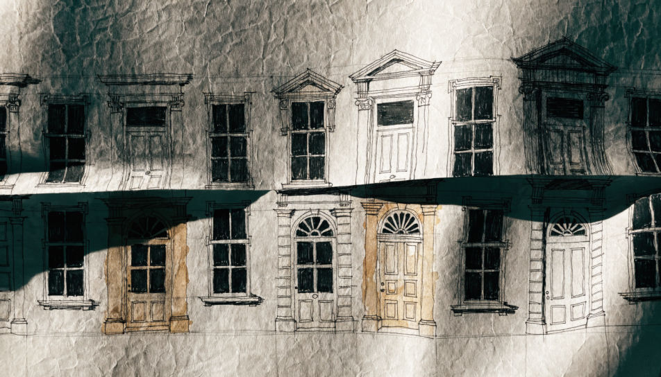 Street of terraced houses