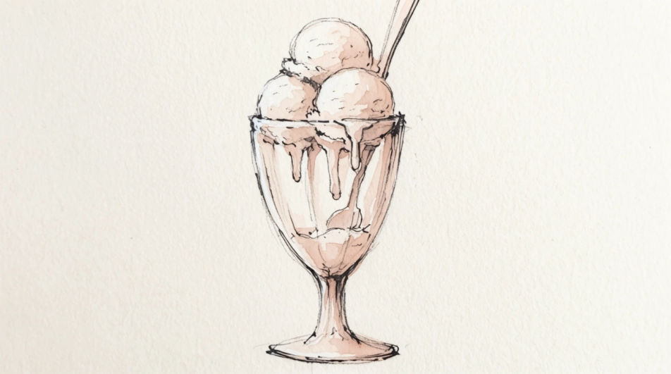 Sundae in a glass