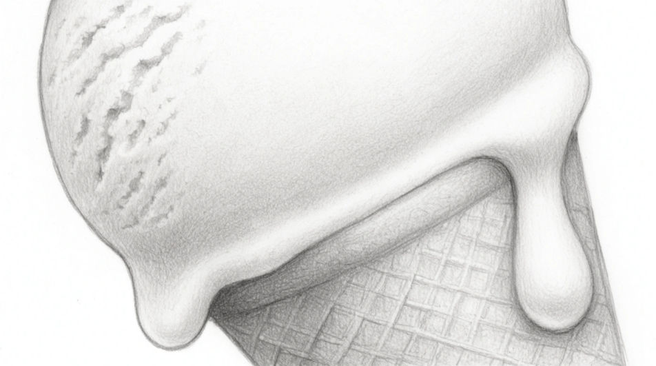 Melting scoop close detail