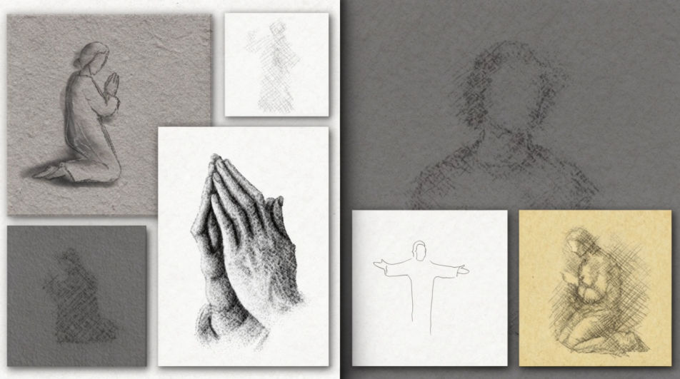 Hands in prayer