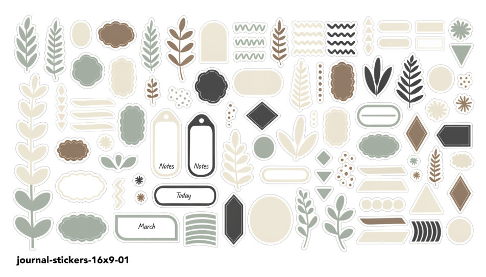 Full sticker sheet