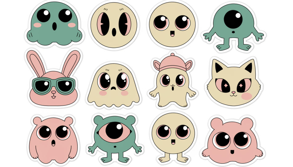 Kawaii sticker sheet