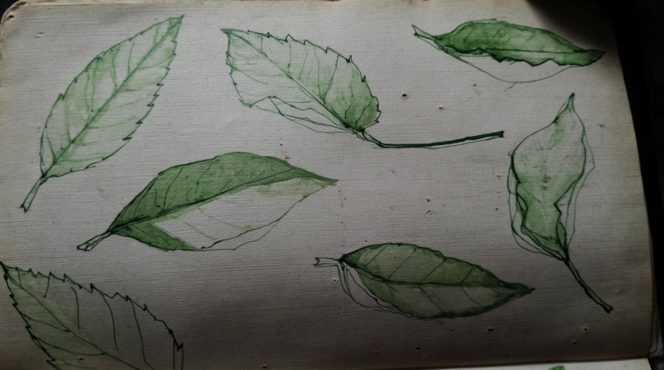 Falling leaves panel