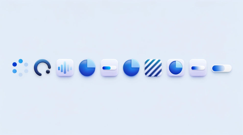 Glossy 3D row