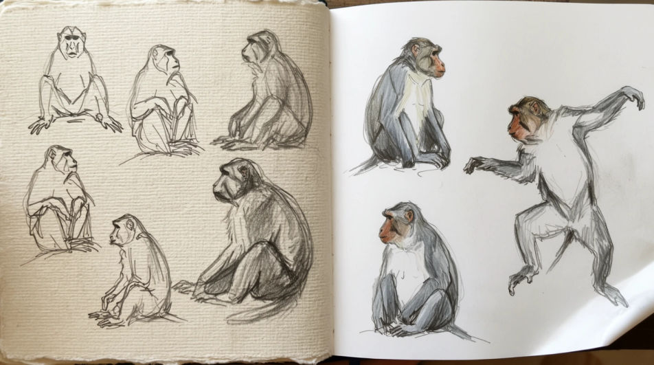 Field sketchbook page