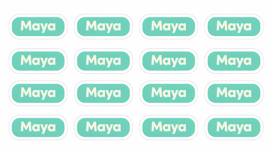 Name label sheet