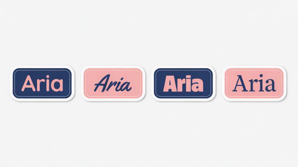 Lettering style row