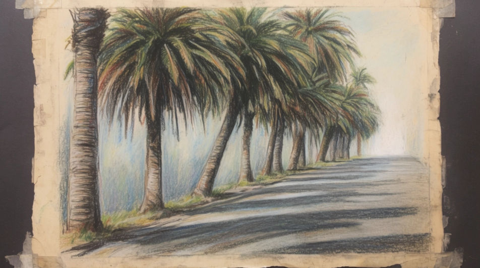 Palm-lined avenue