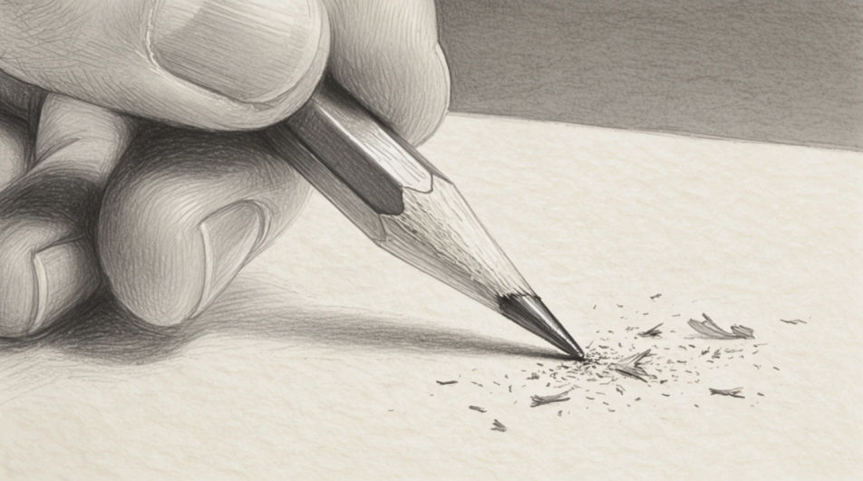Macro of the pencil point