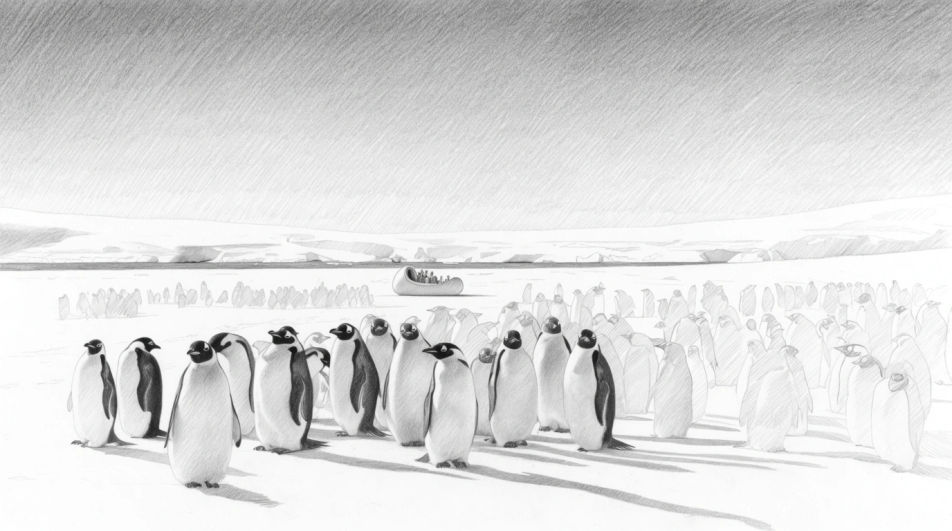 Colony on the ice shelf