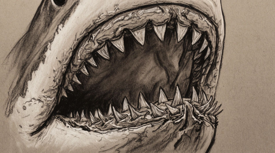 Tooth and jaw detail