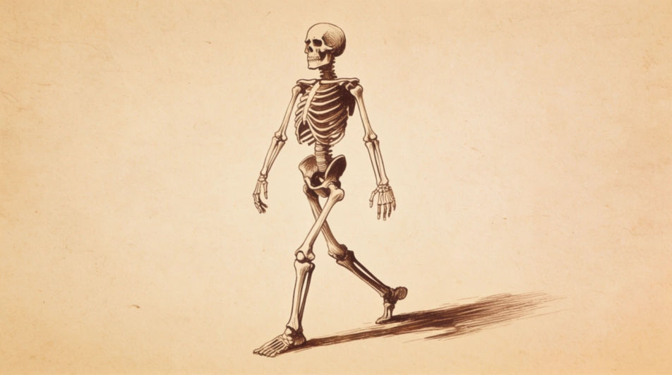 Mid-stride figure