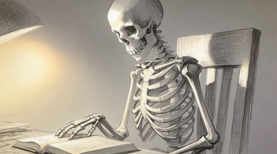 Seated at a desk