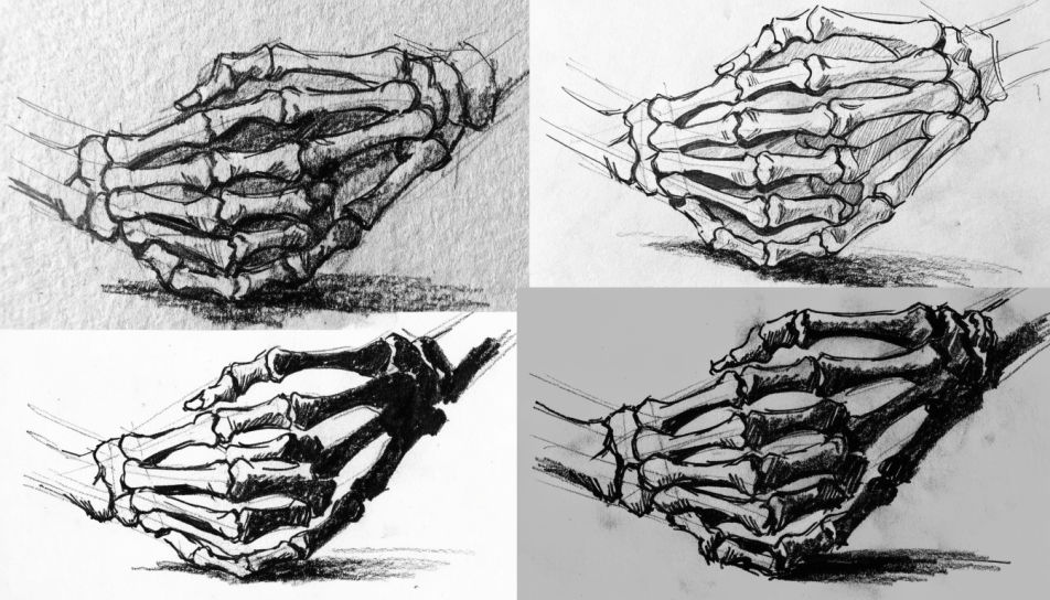 Two hands clasped