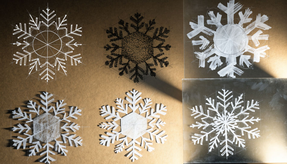 Six variations in a grid