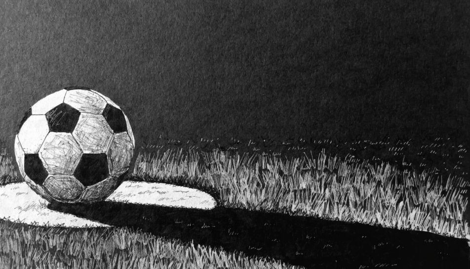 Ball on the penalty spot
