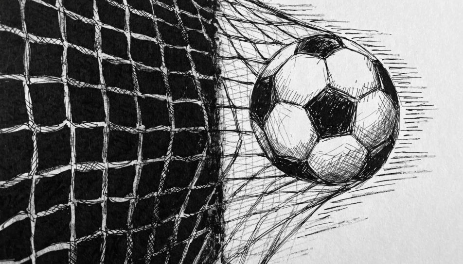 Ball hitting the net