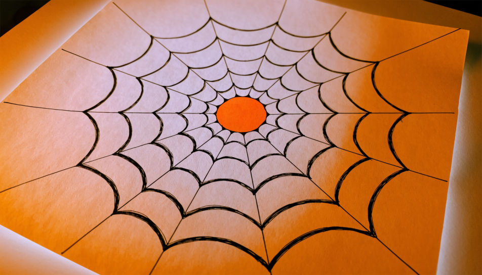 Outline web for colouring