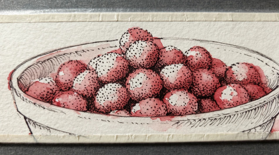 Bowl of strawberries