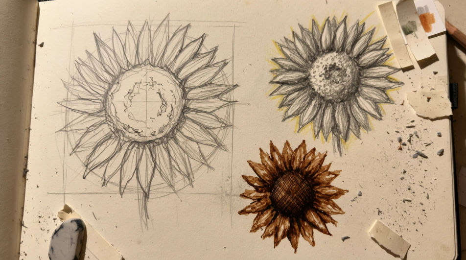 Studies with construction lines