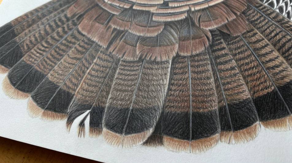 Fanned tail pattern study