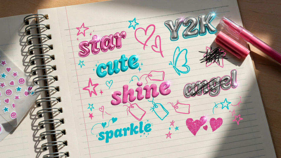 Doodle notebook page