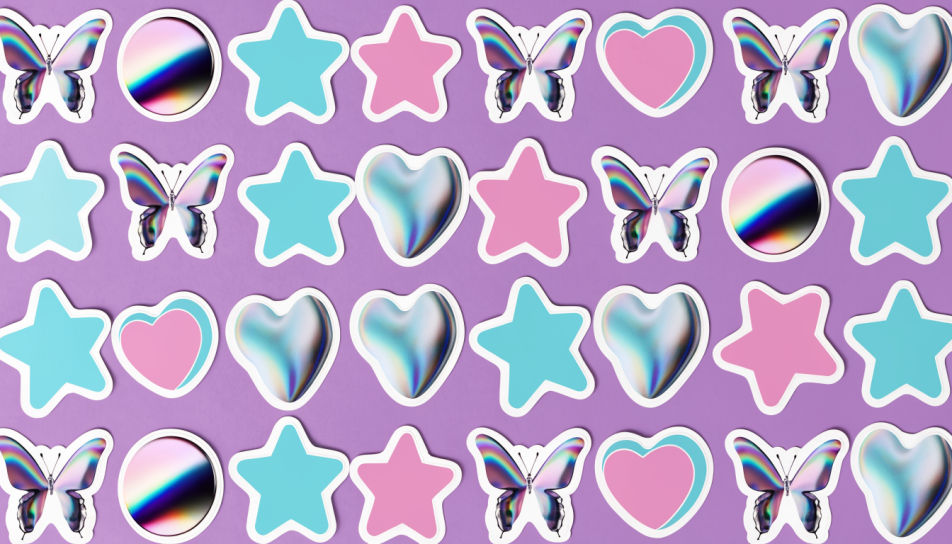 Y2K sticker sheet