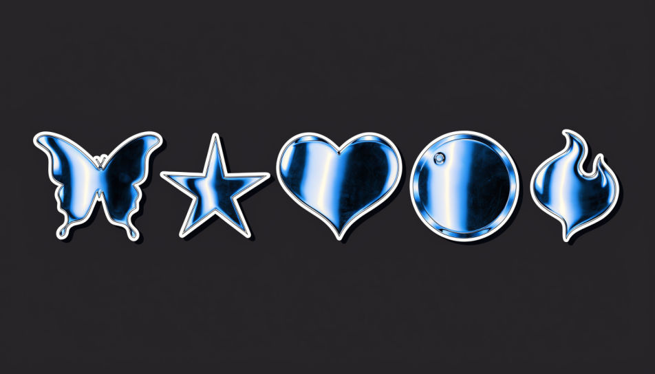 Chrome row on dark