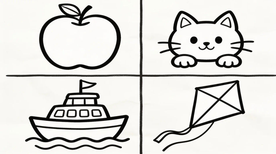 Colouring worksheet page