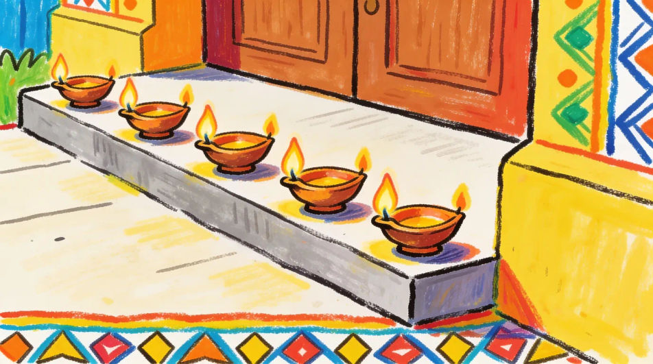Festival lamps at home